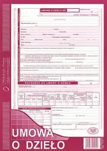 Michalczyk & Prokop Umowa o dzieło A4 UD. 610-1 Contract Form