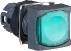 Schneider Electric ZB6CW3 Illuminated Pushbutton Operator, Green, Spring Return