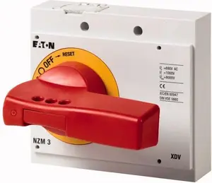 Eaton NZM3-XDVR Direct Rotary Handle with Lock, Red-Yellow