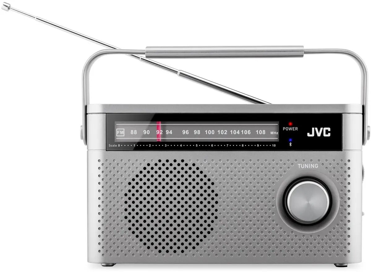 JVC RA-E315G portatīvais radio, pelēks, 8528