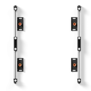 EDBAK ULS2337 Universal LED Mounting System for 2 Cabinets 600 x 337.5 mm, Black