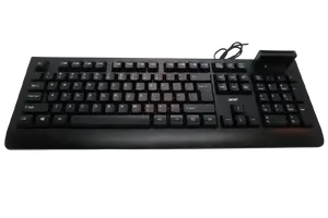 Acer AKW320 | Keyboard | Wired | US | Smart Card Reader | Black | Retil pack