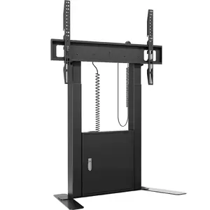 ONKRON FPRO2L-40 Mobile TV Floor Stand for 55-100 inch Screens, Black