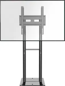 ONKRON FPRO2L-20 Напольная мобильная стойка для телевизоров 55-100 дюймов, нагрузка до 100 кг, VESA до 1000х600 мм, черный