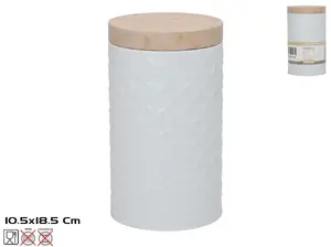 Decorlife apaļa metāla uzglabāšanas kārba 10.5x18.5 cm
