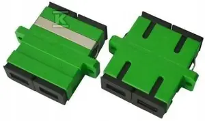SecurityNET SM SC/APC Duplex Fiber Optic Adapter, Transparent