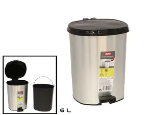Ozer Pedal Waste Bin 6L