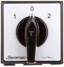 Кулачковый переключатель Spamel ŁK25R-1.834S03, 1-полюсный, 25А, сеть-генератор, для установки на DIN-рейку