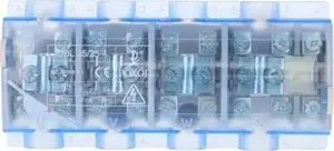 Pokój 4-pole installation distribution block 4x35mm2/10x25mm2, blue