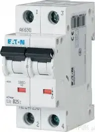 Автоматический выключатель Eaton FAZ C20/2-DC, 2-полюсный, 20А, 15кА, DC