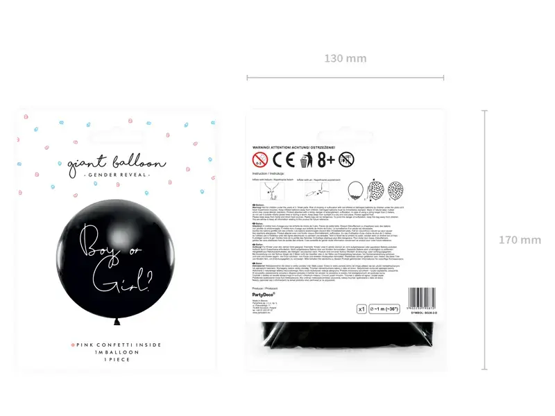 Lateksa gaisa balons PartyDeco BG36-2-D Photo 3