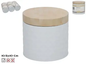 Decorlife apaļa metāla kārba 10.5x10.5 cm