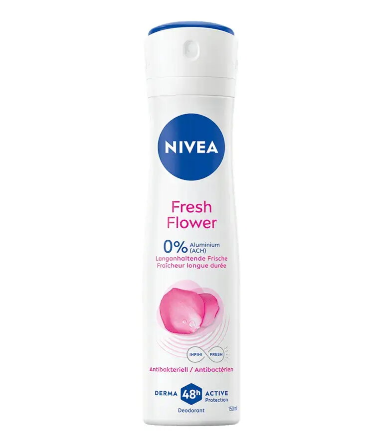Nivea Fresh Flower izsmidzināmais dezodorants sievietēm