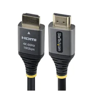 Кабель HDMI StarTech HDMMV5F 1.5 м HDMI 2.0 4K 60Hz HDR10 ARC 18Gbps штекер-штекер