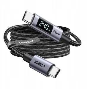 UGREEN L530 USB-C to USB-C Cable 240W PD 480Mbps with Display 2m Black