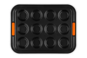 Le Creuset Muffin Tin 12-Cup Rectangular Carbon Steel Non-Stick Baking Tray