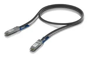 Ubiquiti UACC-DAC-QSFP28-0.5M Direct Attach Copper Cable, 0.5m, QSFP28 to QSFP28