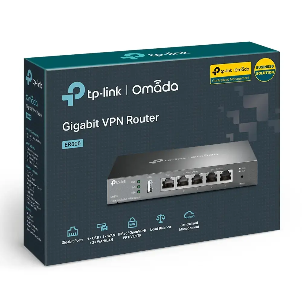 TP-Link ER605 Omada gigabitu VPN maršrutētājs Photo 9