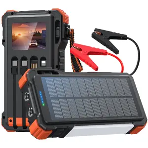 Extralink 12000mAh Solar Power Bank with 1500A Jump Starter and LED Flashlight
