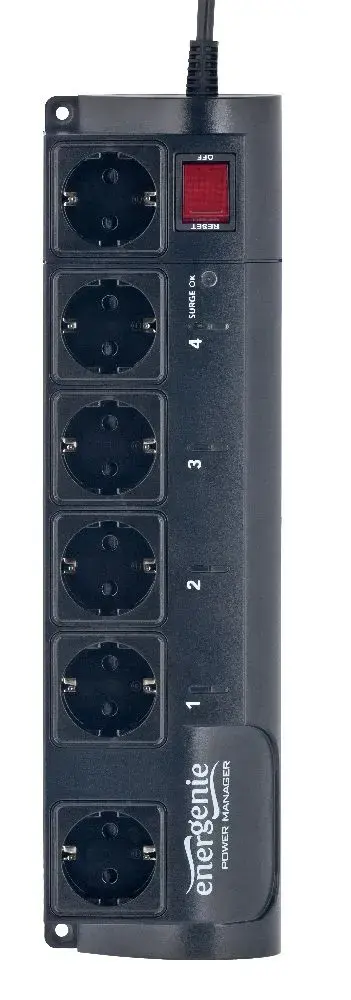 Сетевой фильтр EnerGenie EG-PMS2 с 6 розетками Photo 2