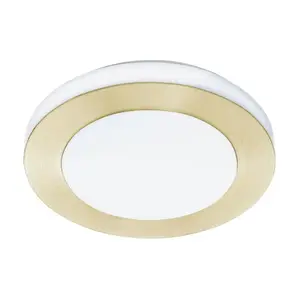 Потолочный светильник EGLO Carpi LED, круглый, латунь и белый, 3x3.6Вт, 3000К, IP44