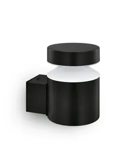 Philips Laven Outdoor Wall Light 6W LED Black Metal IP44 220-240V