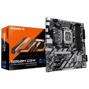 Материнская плата GIGABYTE B860M D3W, LGA 1851, DDR5 9066 МГц, 2x PCIe 4.0 M.2, 1GbE LAN