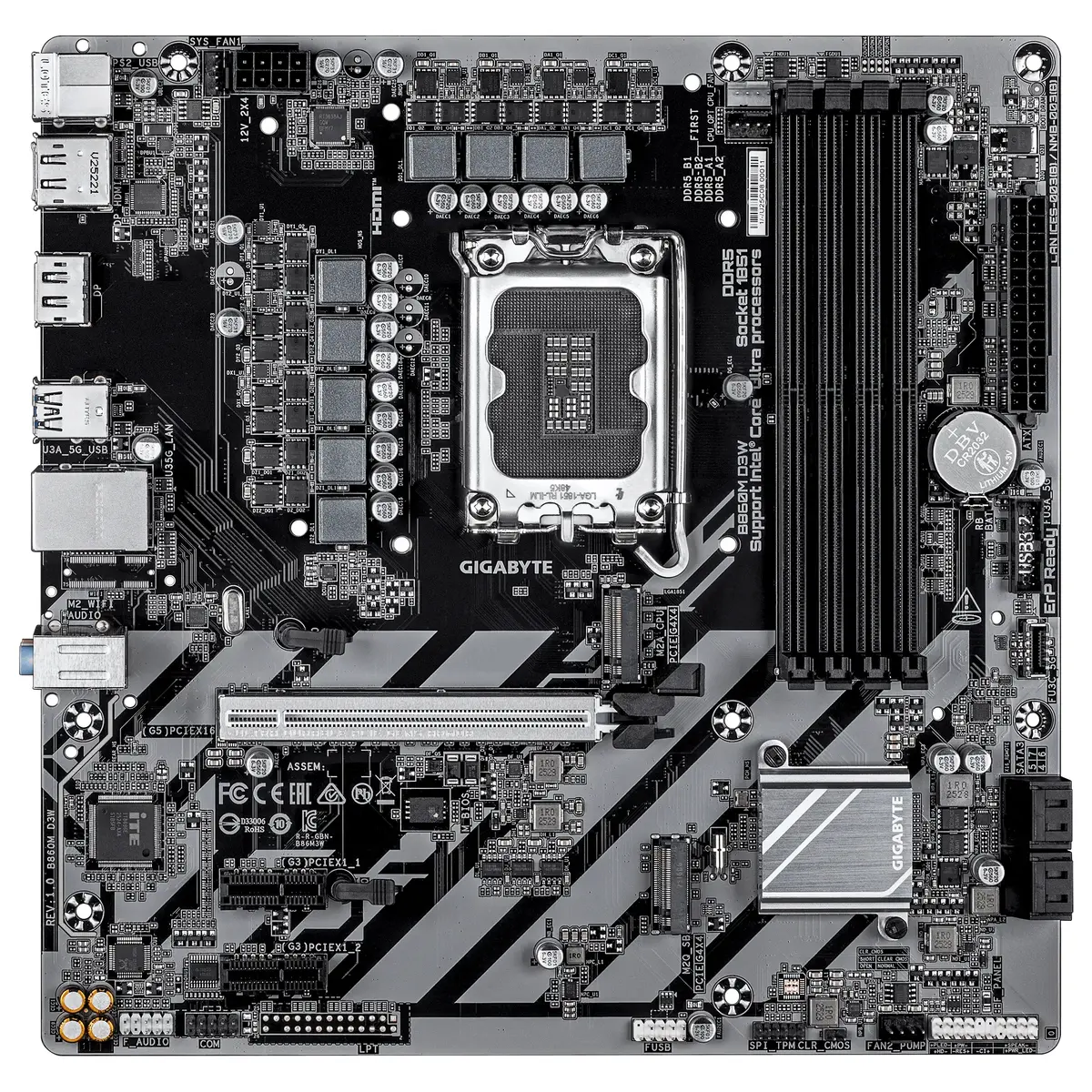 GIGABYTE B860M D3W Motherboard | LGA 1851 Photo 2