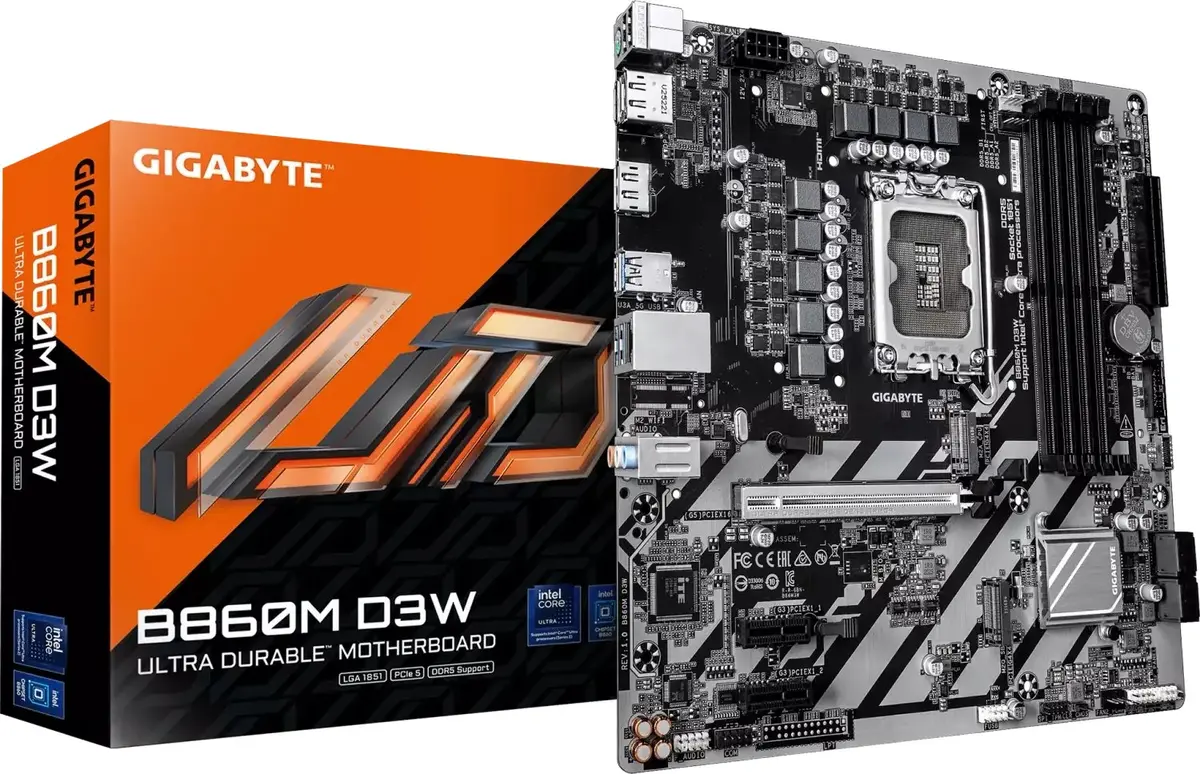 GIGABYTE B860M D3W mātesplate, LGA 1851