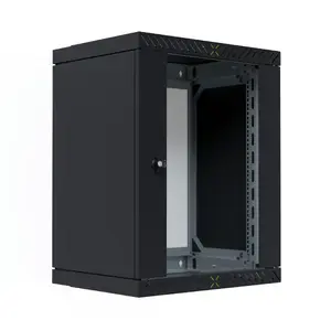 Настенный телекоммуникационный шкаф EFB Elektronik WGX-1506TS.G1 15U, 19 дюймов, черный
