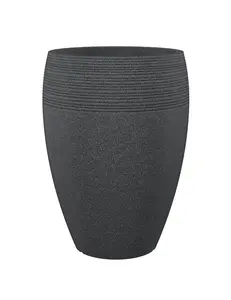 Flower Pot 283/54, 54 cm, Black Granite Finish