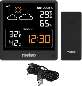 Meteo SP200 Weather Station with LCD Display and Wireless Sensor