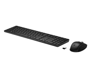 Беспроводной комплект HP 655, клавиатура и мышь, полноразмерная, RF, черный