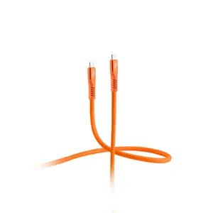 ShiverPeaks Flexline FL31-77007 USB-C to USB-C Cable, USB 3.2 Gen 2x2, 20 Gbit/s, 240 W, 0.25 m, Orange
