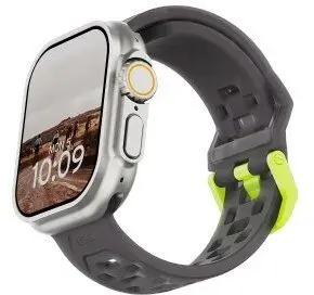 Urban UAG Civilian Silicone Strap for Apple Watch 44mm, 45mm, 46mm, 49mm, Smoke/Active Neon
