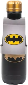 Металлическая бутылка для воды Pyramid Batman - Логотип (черно-золотая)