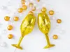 Фольгированный шар PartyDeco Glass золотой Photo 2