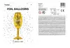 Фольгированный шар PartyDeco Glass золотой Photo 4