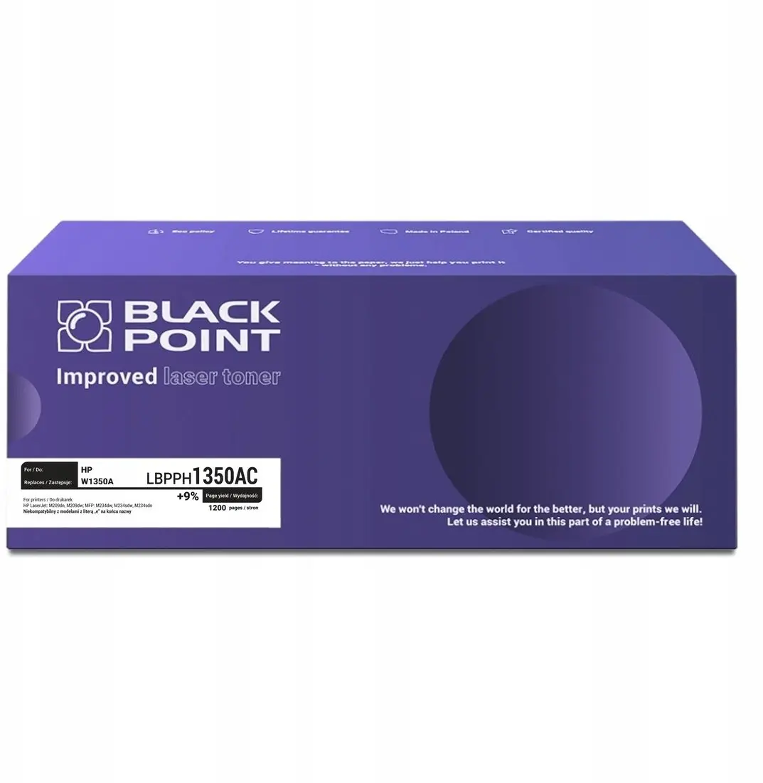 Lāzera tonera kasetne Black Point LBPPH1350AC