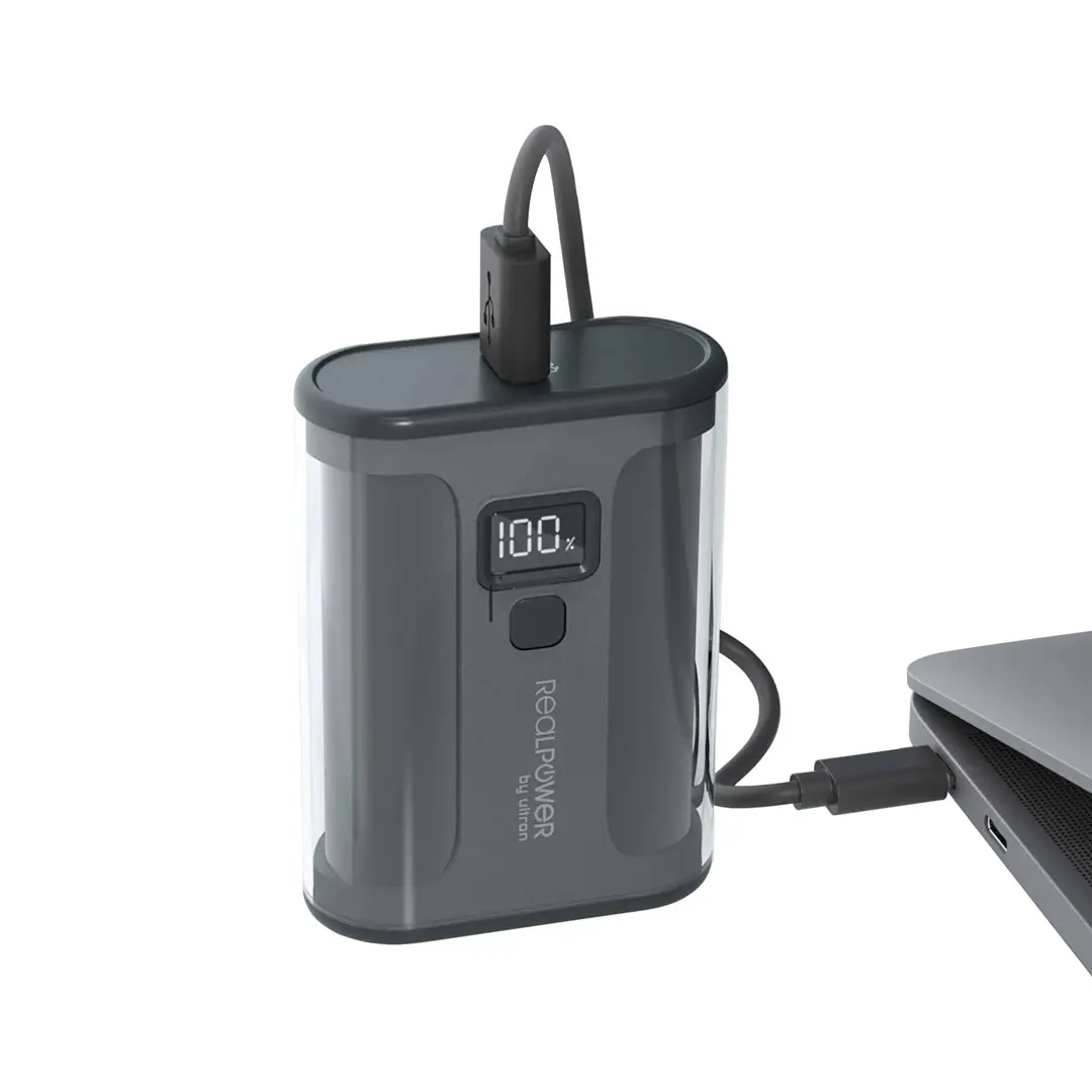 RealPower PB-10000 ārējais akumulators, 10000mAh, 35W