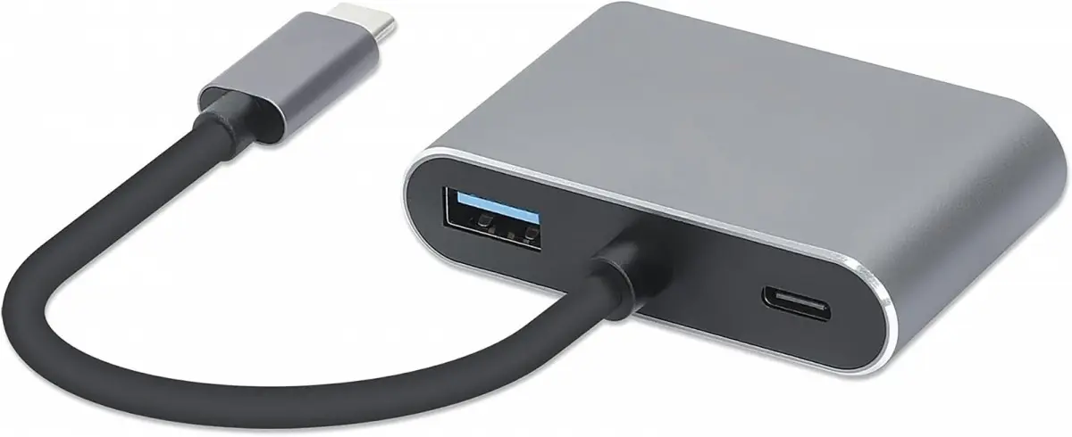 IBOX IUHCHDVGA USB-C 4-in-1 centrmezgls ar