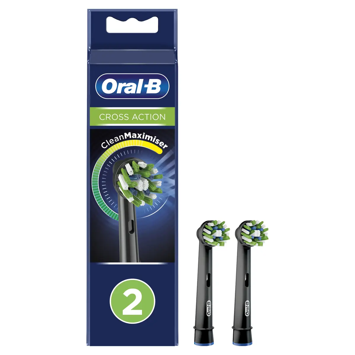 Сменные насадки Oral-B CrossAction Clean Maximiser 2 шт. черные Photo 3