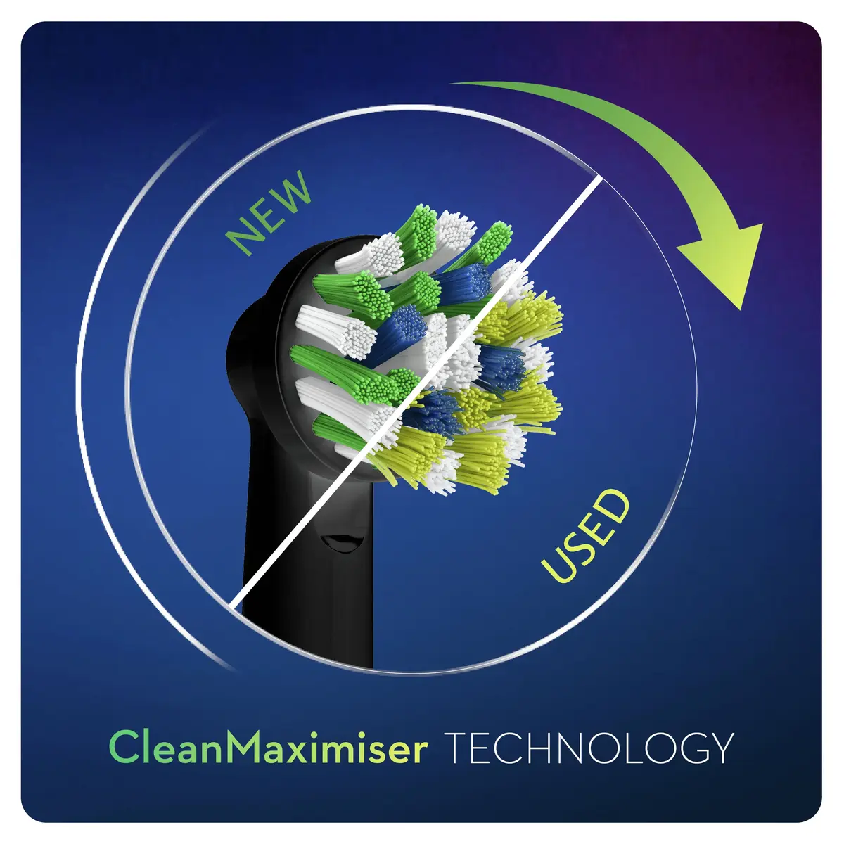 Сменные насадки Oral-B CrossAction Clean Maximiser 2 шт. черные Photo 8