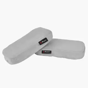Arozzi Memory Foam Armrest Pads for Office Chairs, Dark Grey, 2-Piece Set