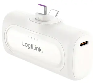 LogiLink PA0349W Power Bank 5000 mAh White with USB-C Connector