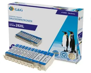 Совместимый струйный картридж G&G 15058 повышенной емкости для Epson, комплект 10 шт.