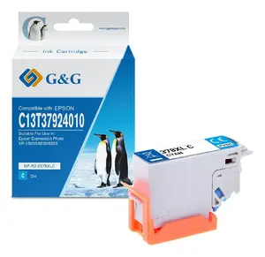 Совместимый струйный картридж G&G 15182 голубого цвета для Epson