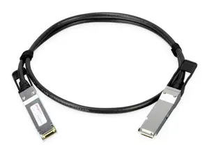 PLANET CB-QSFP100G-1M 100G QSFP28 Direct Attached Copper Cable with QSFP28 to QSFP28 Connectors 1 m Black Metallic