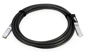 PLANET CB-QSFP100G-5M 100G QSFP28 Direct Attached Copper Cable 5 m Black Metallic