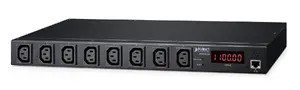 PLANET IPM-8222 IP-based 8-port Switched Power Manager Power Distribution Unit 1U Black